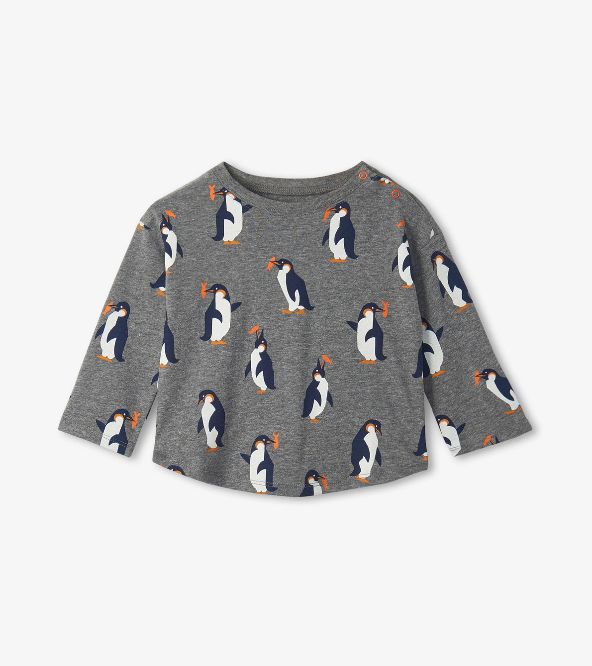 View larger image of Fishing Penguins Baby Long Sleeve Tee