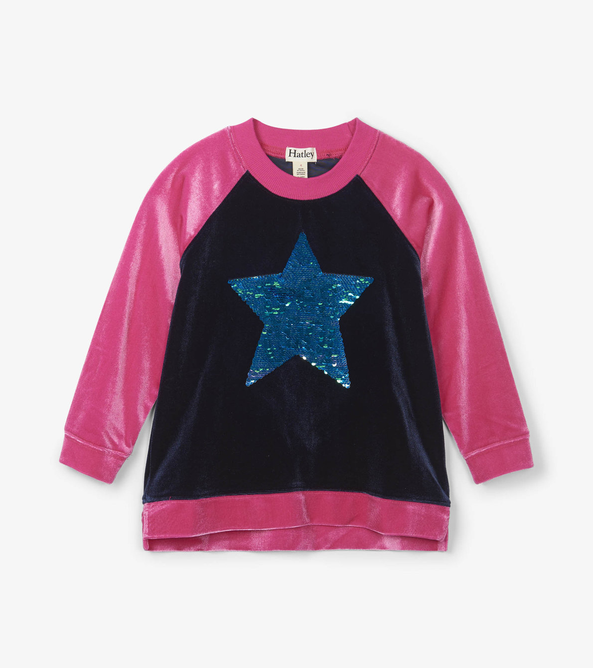 View larger image of Flip Sequin Star Velour Pullover
