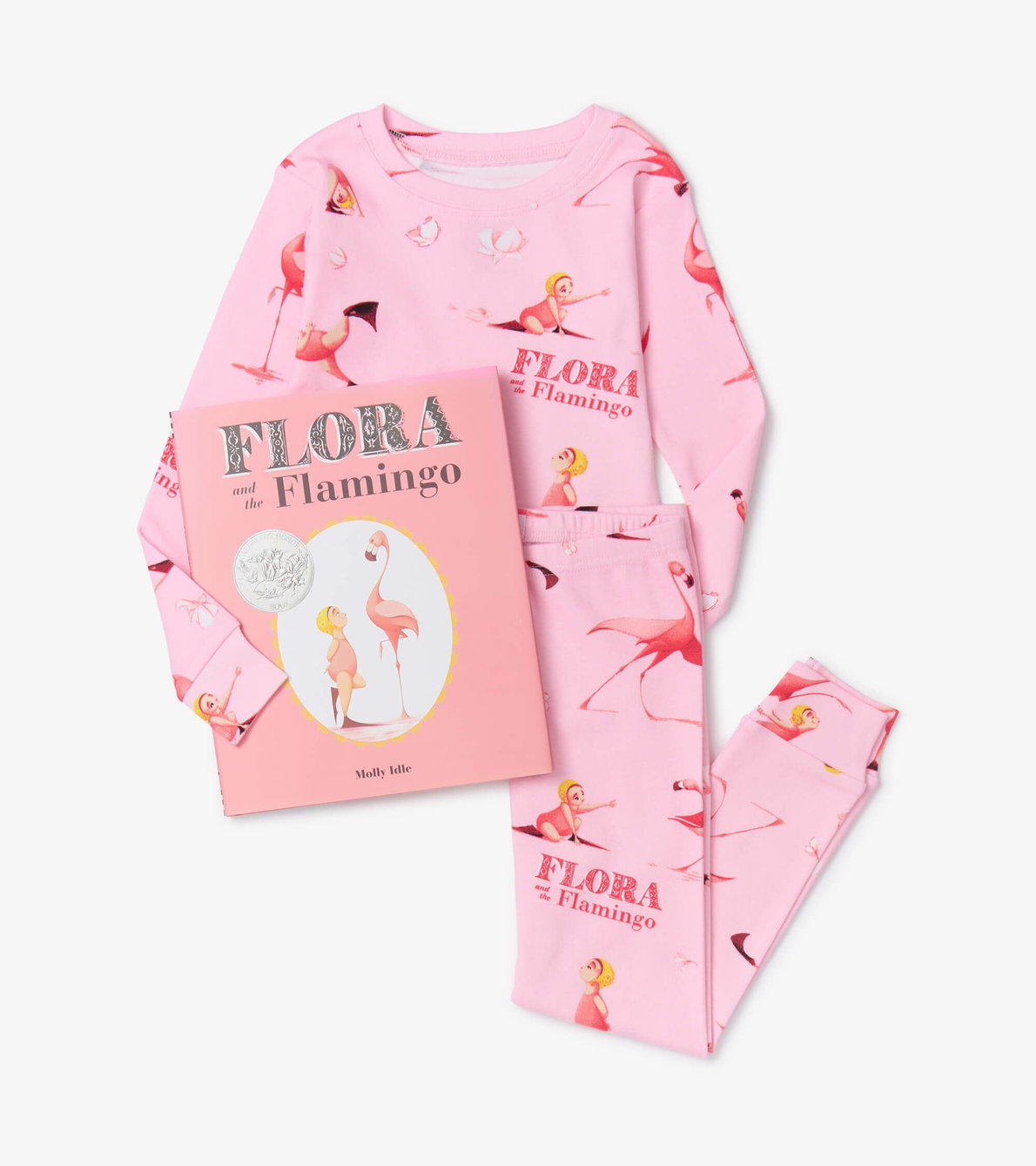 Agrandir l'image de Ensemble de livre et de pyjama – « Flora And The Flamingo » (en anglais)