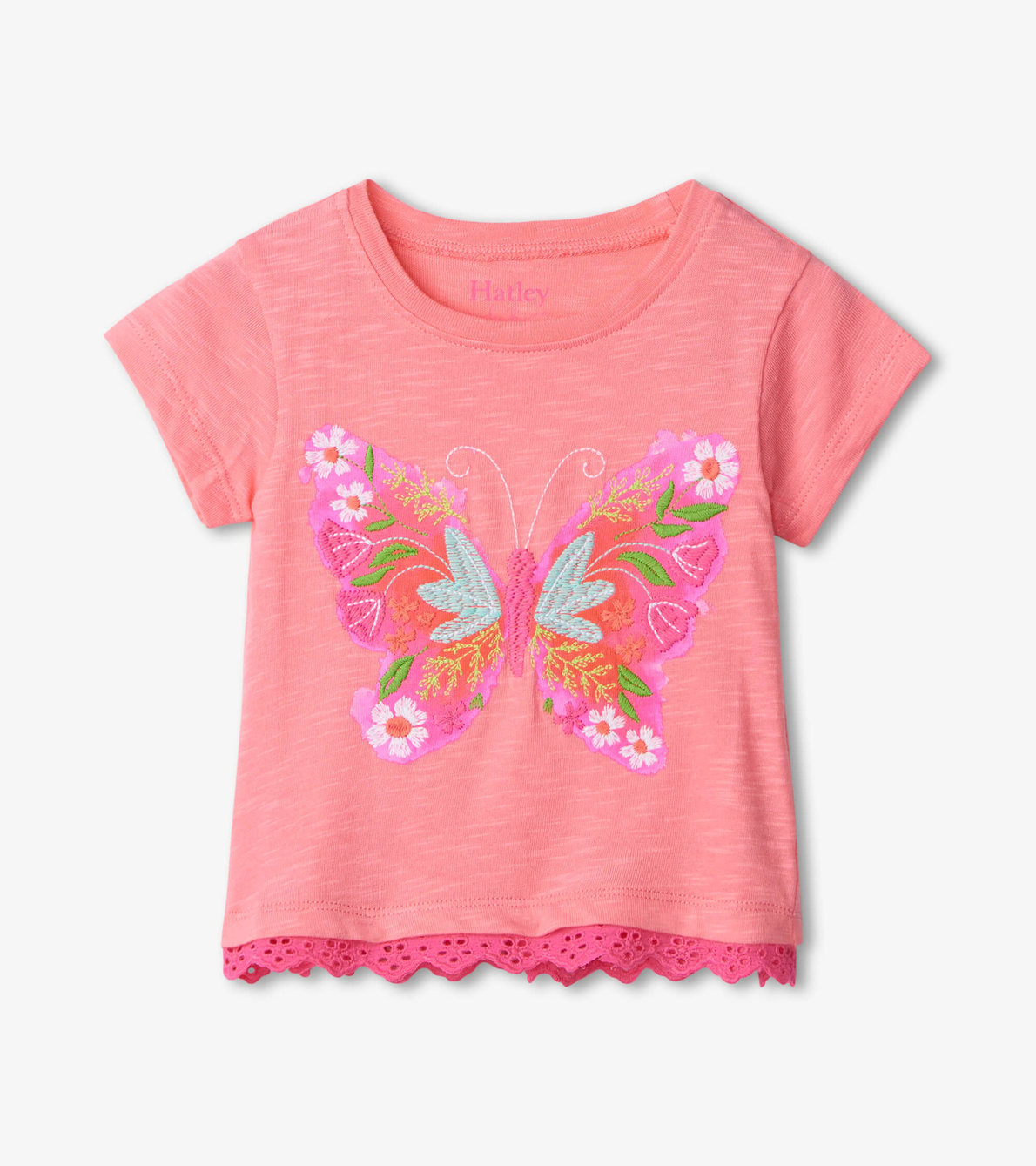 View larger image of Floral Butterfly Baby Tee