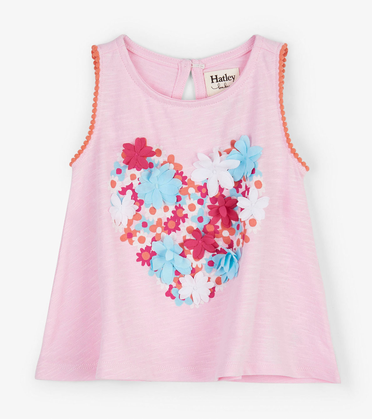 View larger image of Floral Heart Baby Tank Top
