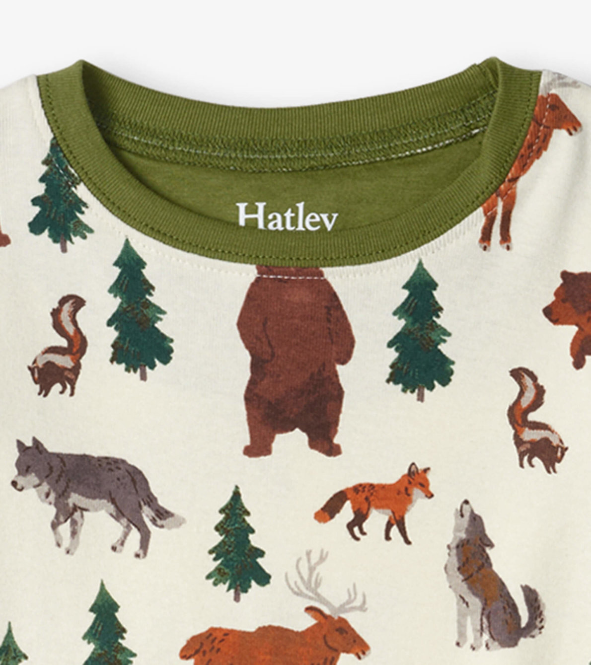 View larger image of Forest Animals Kids Organic Cotton Pajama Set