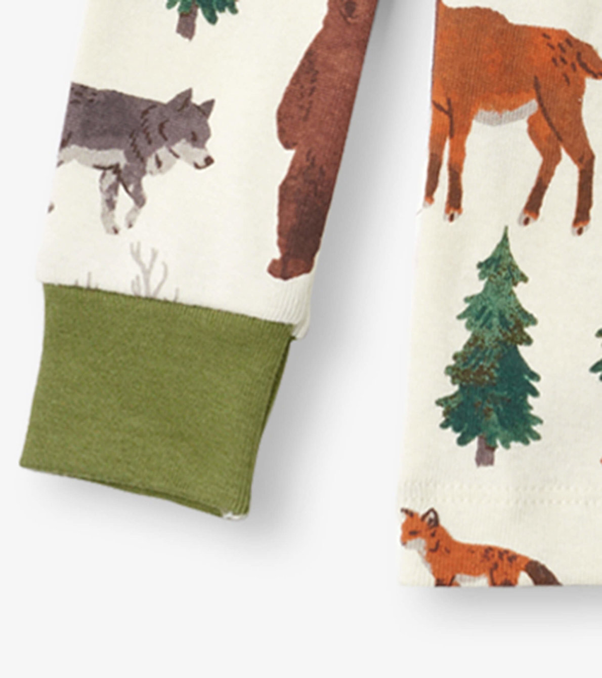View larger image of Forest Animals Kids Organic Cotton Pajama Set