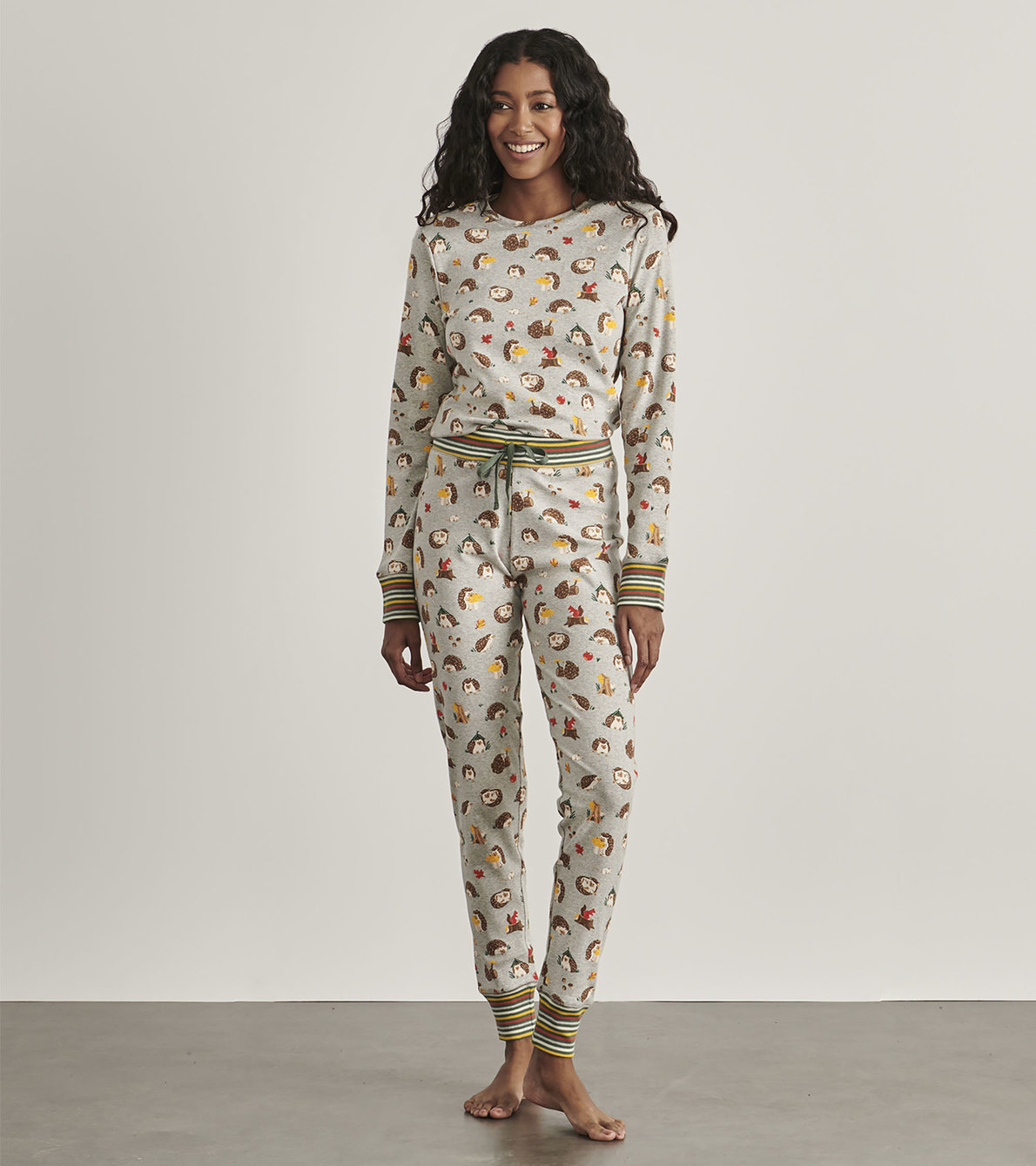 View larger image of Forest Creatures Women's Organic Cotton Pajama Set