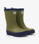 Kids Forest Green Matte Rain Boots