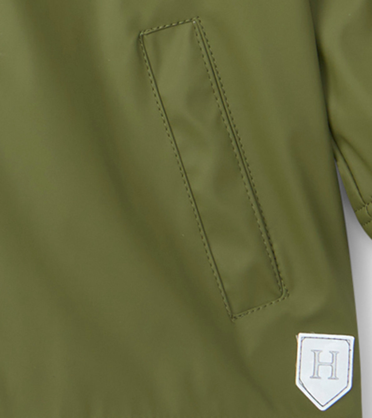 View larger image of Boys Forest Green Zip-Up Rain Jacket