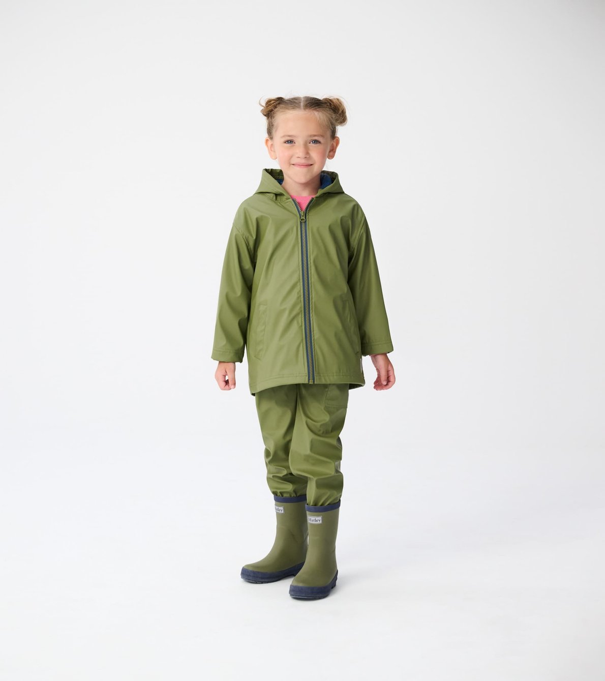 Agrandir l'image de Manteau de pluie pour enfant – Vert forêt