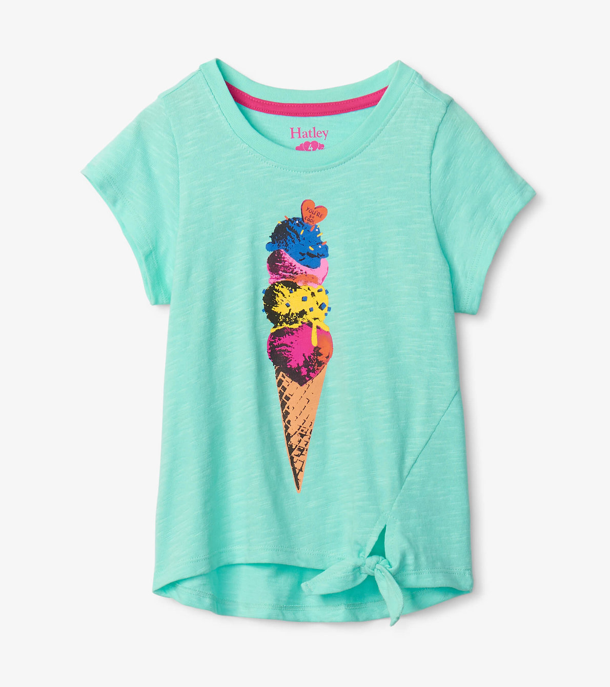 View larger image of Four Scoops Tie Front Tee