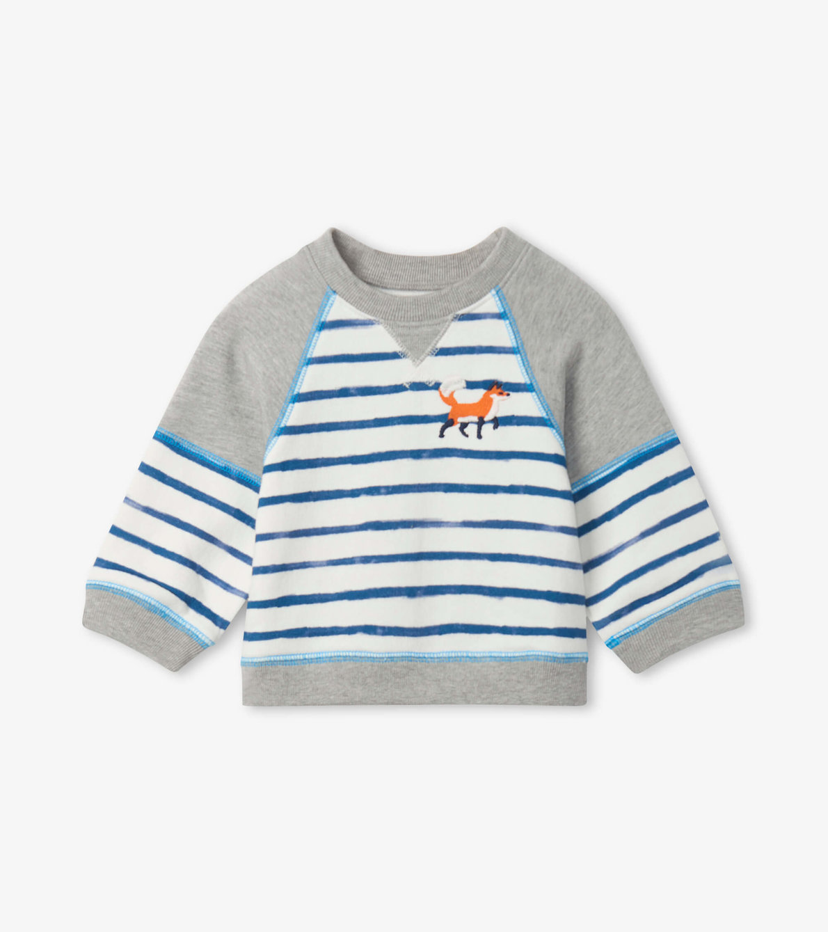 View larger image of Fox Stripes Baby Pullover