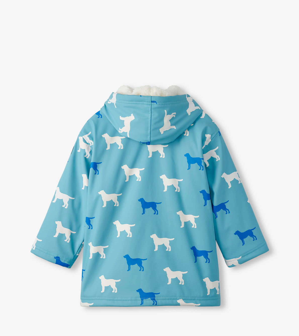 Agrandir l'image de Manteau de pluie à couleur changeante doublé en sherpa – Gentils labradors