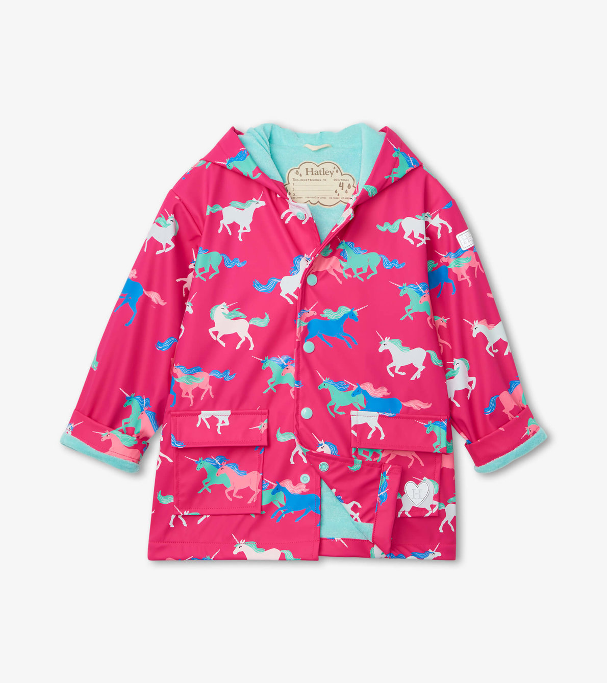 View larger image of Frolicking Unicorns Colour Changing Raincoat