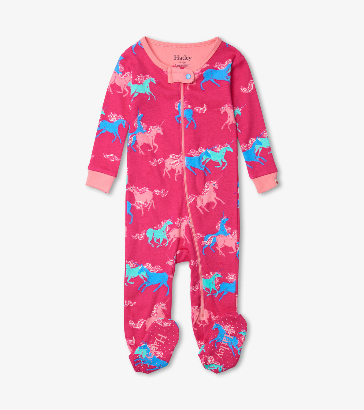 View larger image of Frolicking Unicorns Organic Cotton Footed Coverall