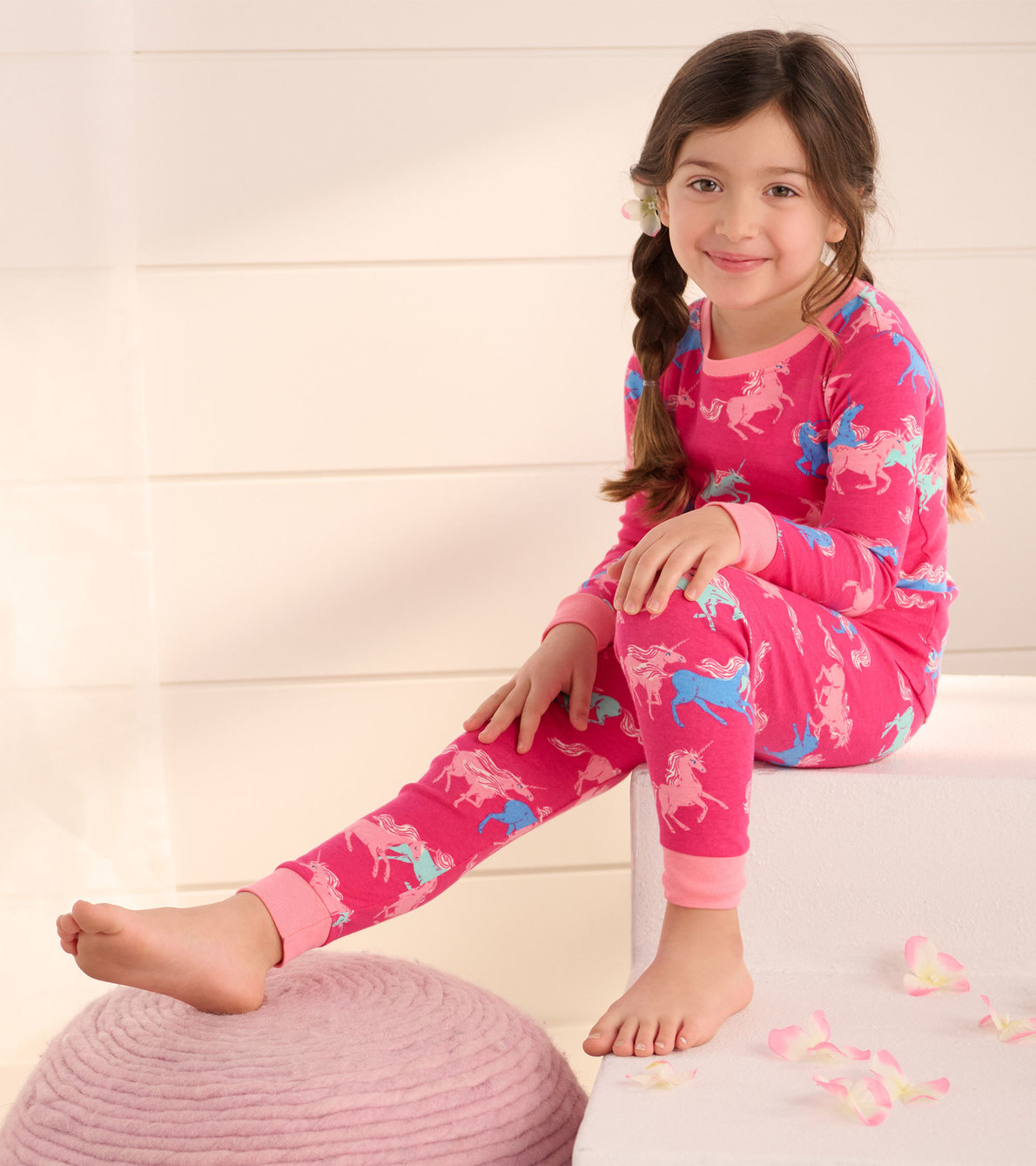 View larger image of Frolicking Unicorns Organic Cotton Pajama Set