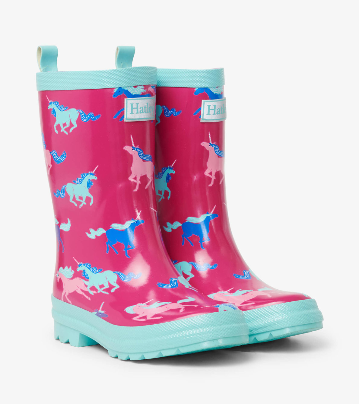 View larger image of Frolicking Unicorns Shiny Rain Boots
