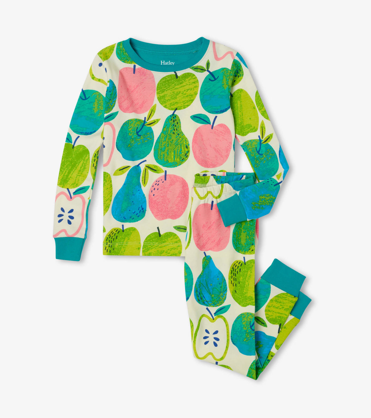 Agrandir l'image de Pyjama en coton biologique – Collage de fruits