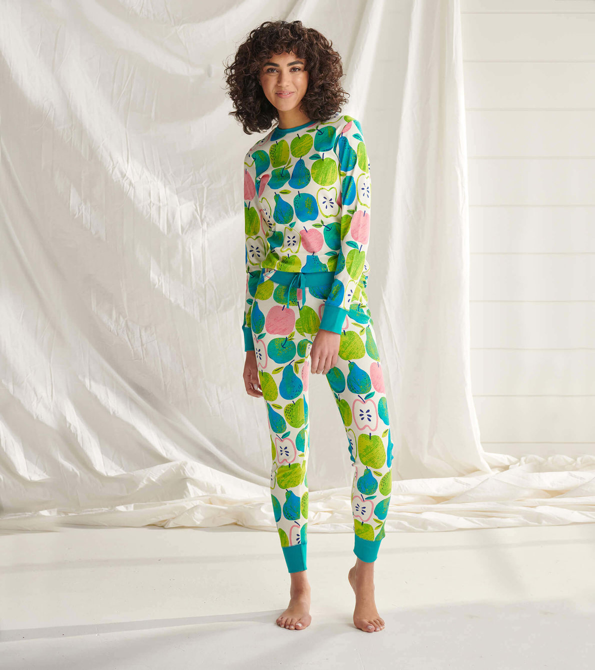 Agrandir l'image de Pyjama pour femme – Collage de fruits