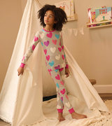 Fun Hearts Kids Organic Cotton Pajama Set