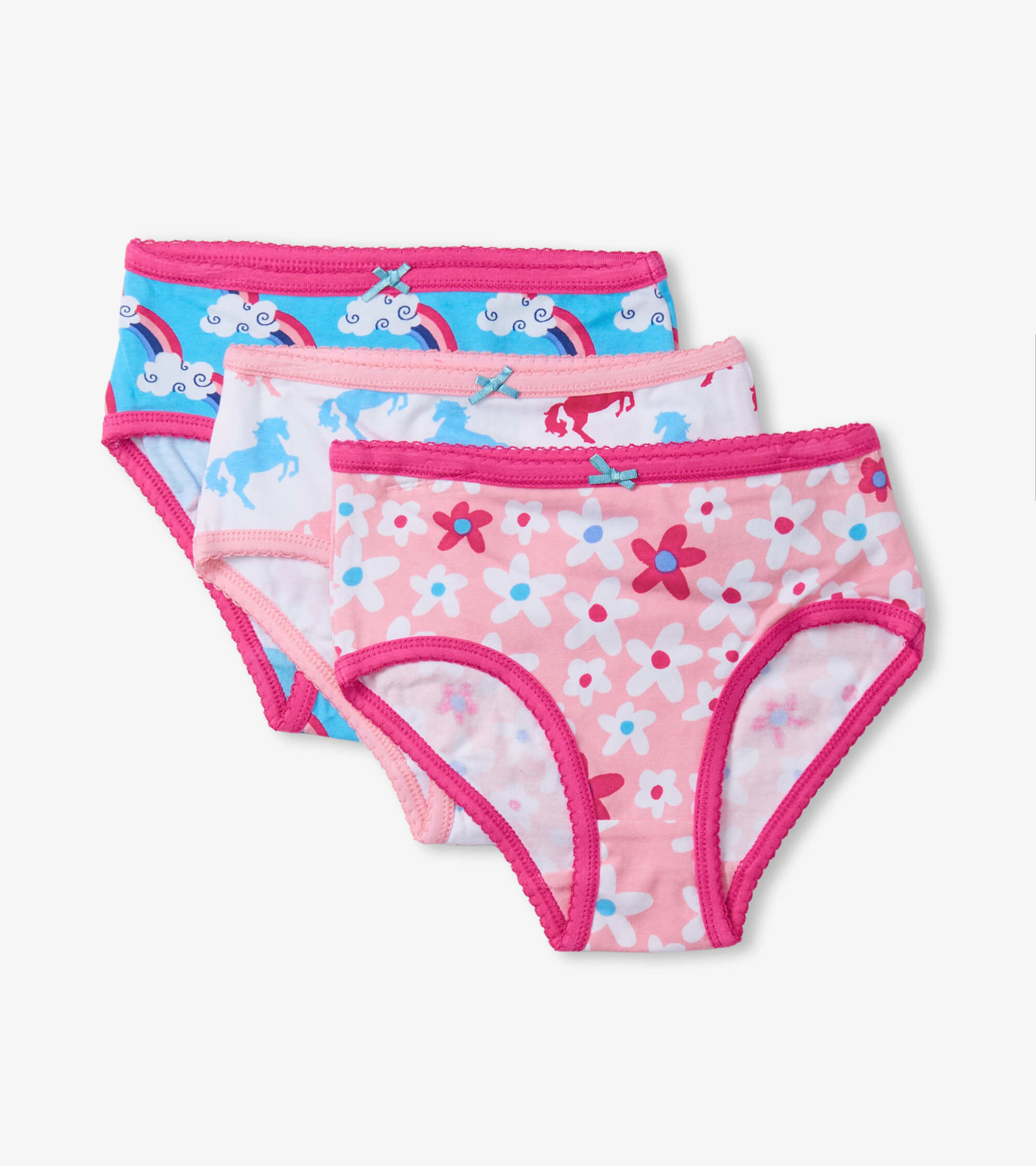 Fun Prints Girls Brief Underwear 3 Pack - Hatley US
