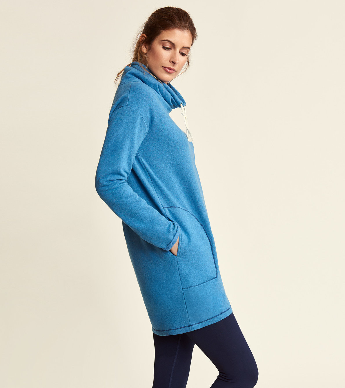 View larger image of Funnel Neck Tunic - Dutch Blue