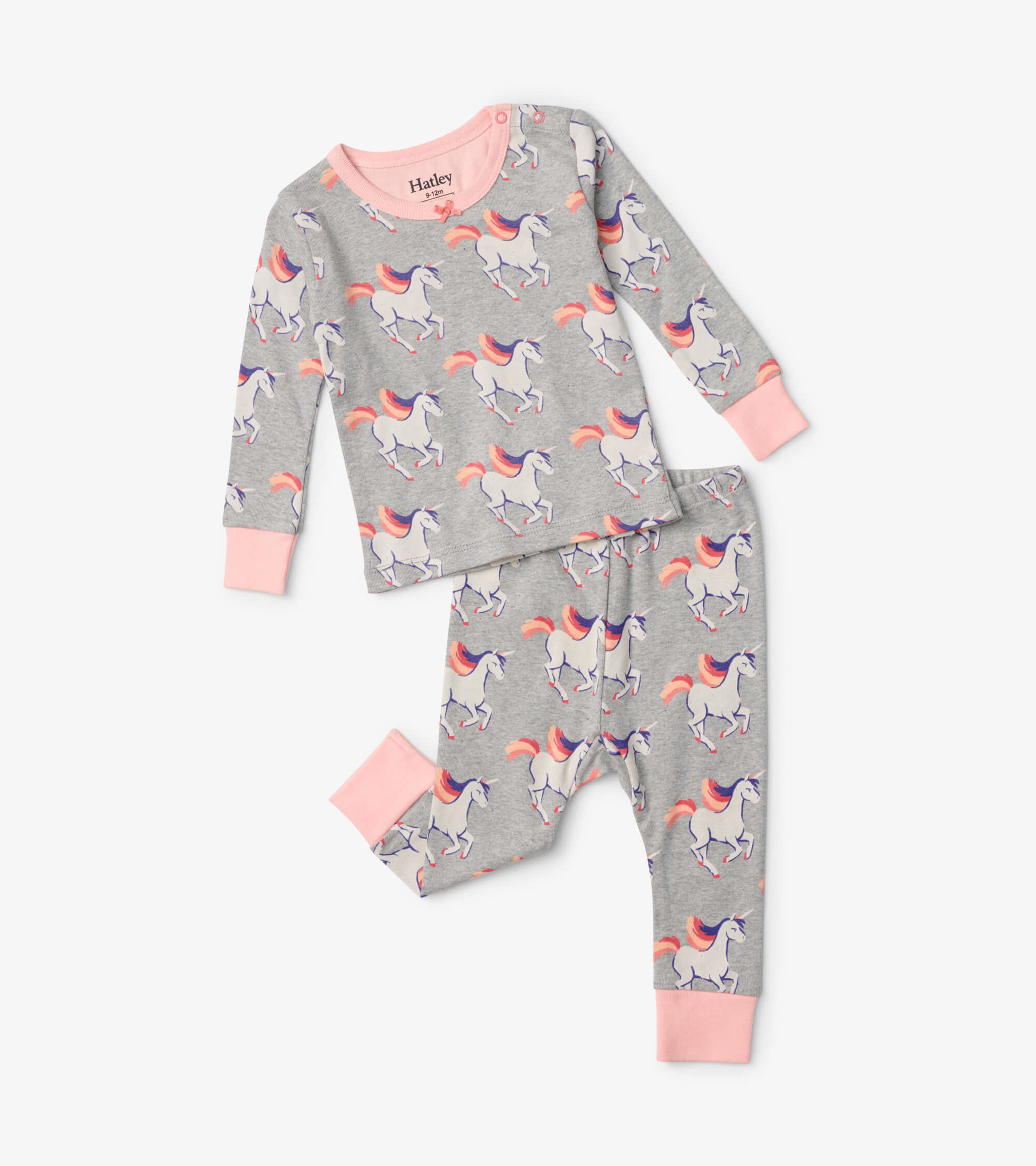 Frolicking Unicorns Organic Cotton Pajama Set - Hatley CA