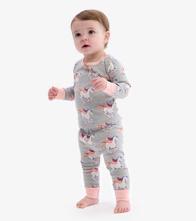 Galloping Unicorn Baby Pajama Set