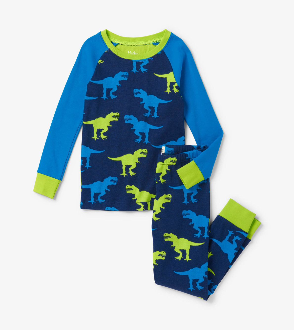 Agrandir l'image de Pyjama avec haut à manches raglan – T. rex géants