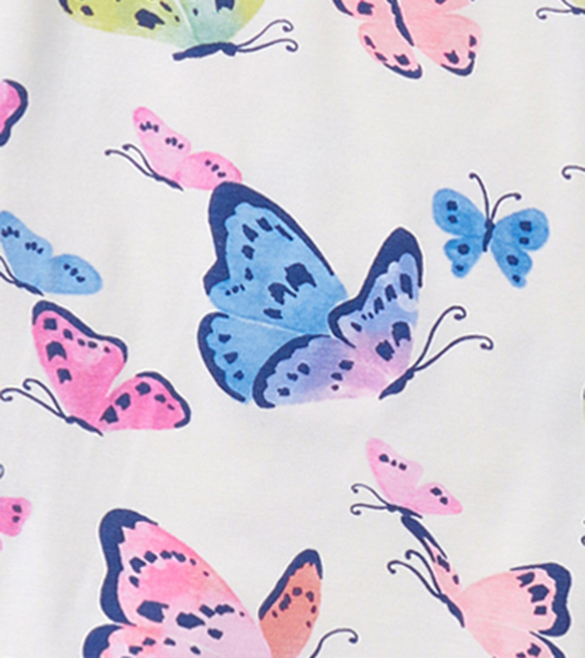 View larger image of Girls Big Butterflies Bamboo Pajama Set