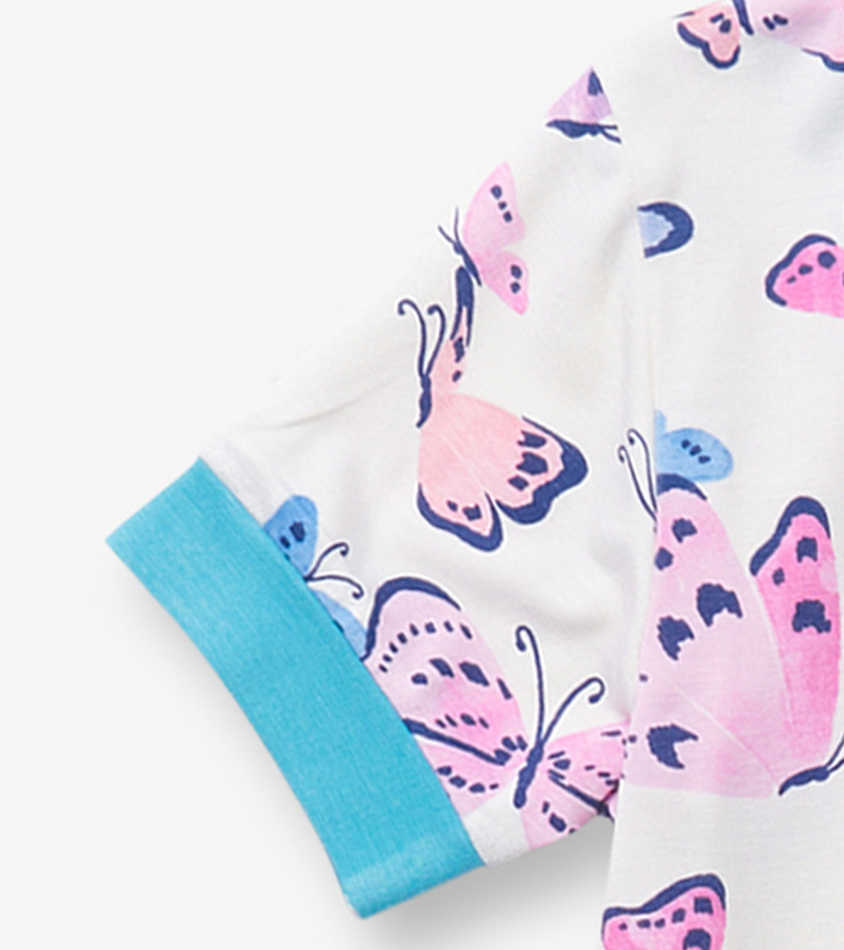 View larger image of Girls Big Butterflies Bamboo Short Pajama Set