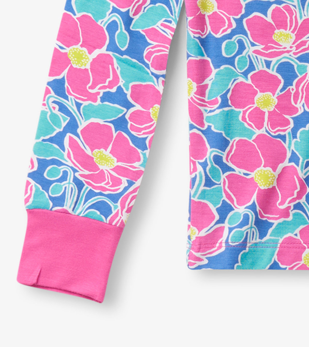 View larger image of Girls Big Poppies Bamboo Pajama Set