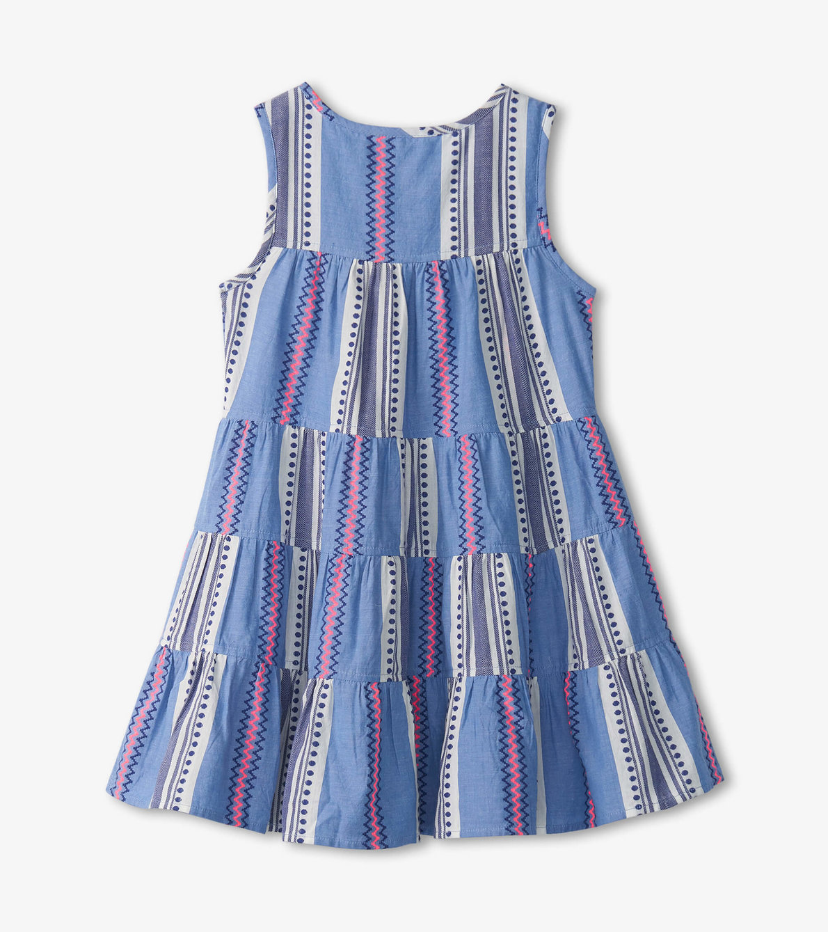 View larger image of Girls Boho Stripe Tiered Dress