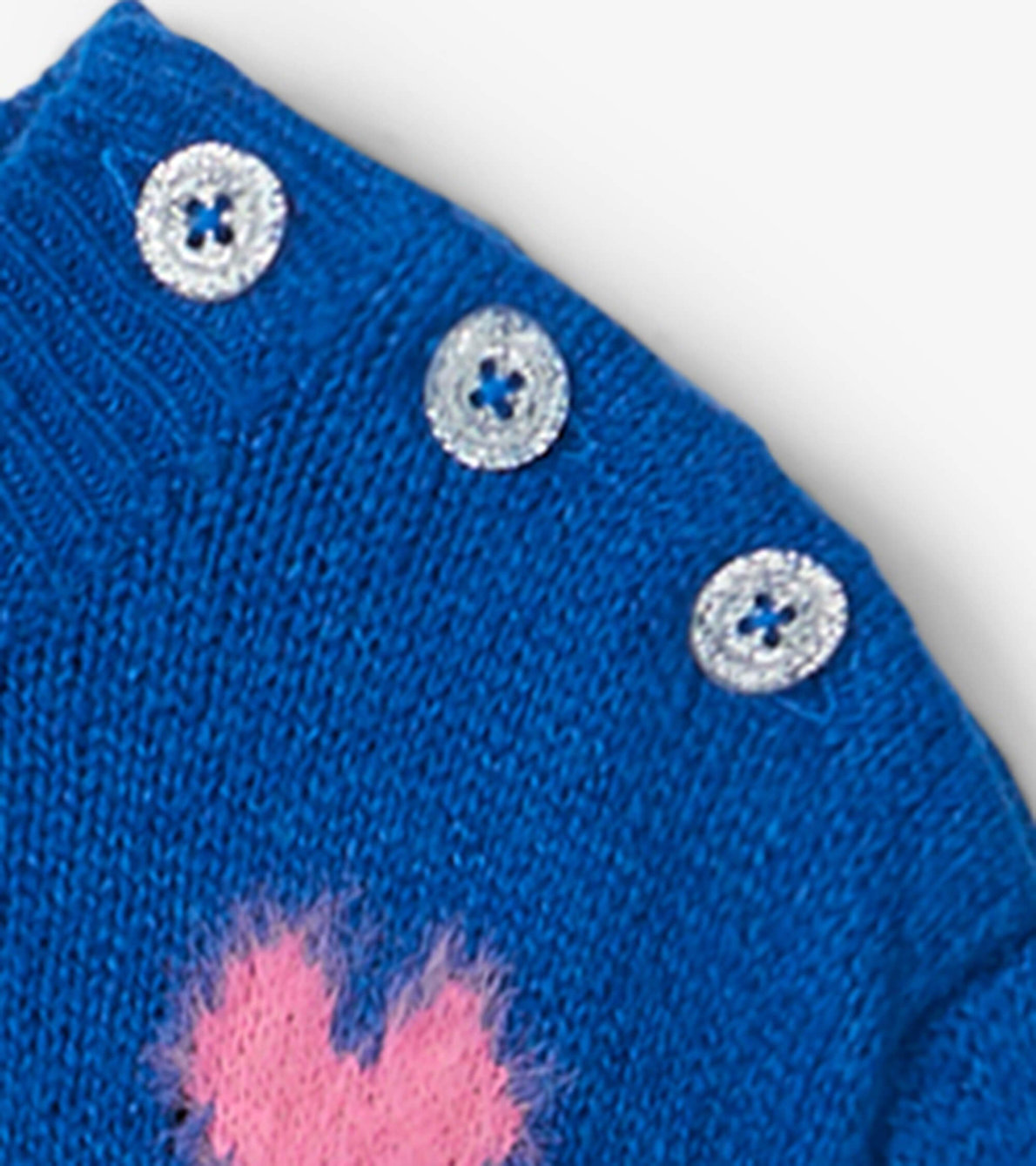 Agrandir l'image de Pull tunique en tricot épais – Fleurs audacieuses