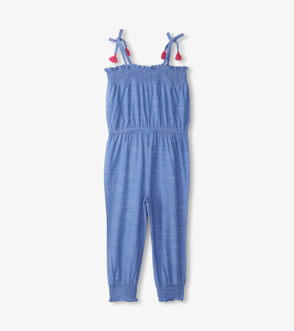 View larger image of Girls Chambray Smocked Jumpsuit