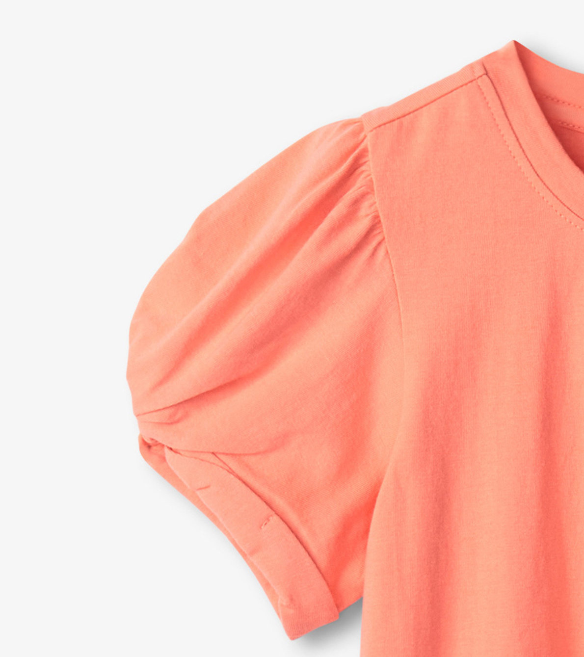 View larger image of Girls Coral Twisted Sleeve Tee