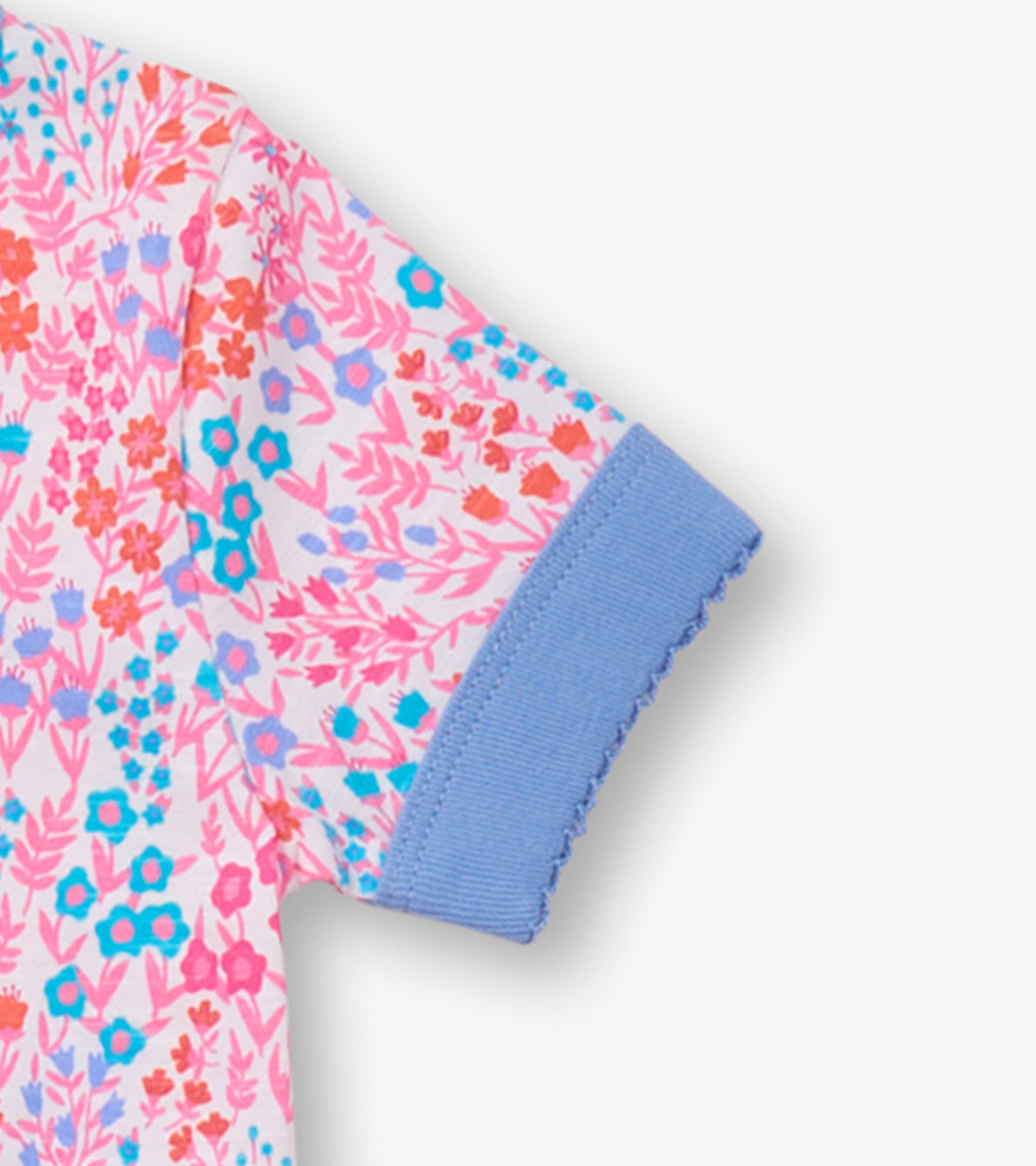Agrandir l'image de Pyjama court en coton – Petites fleurs