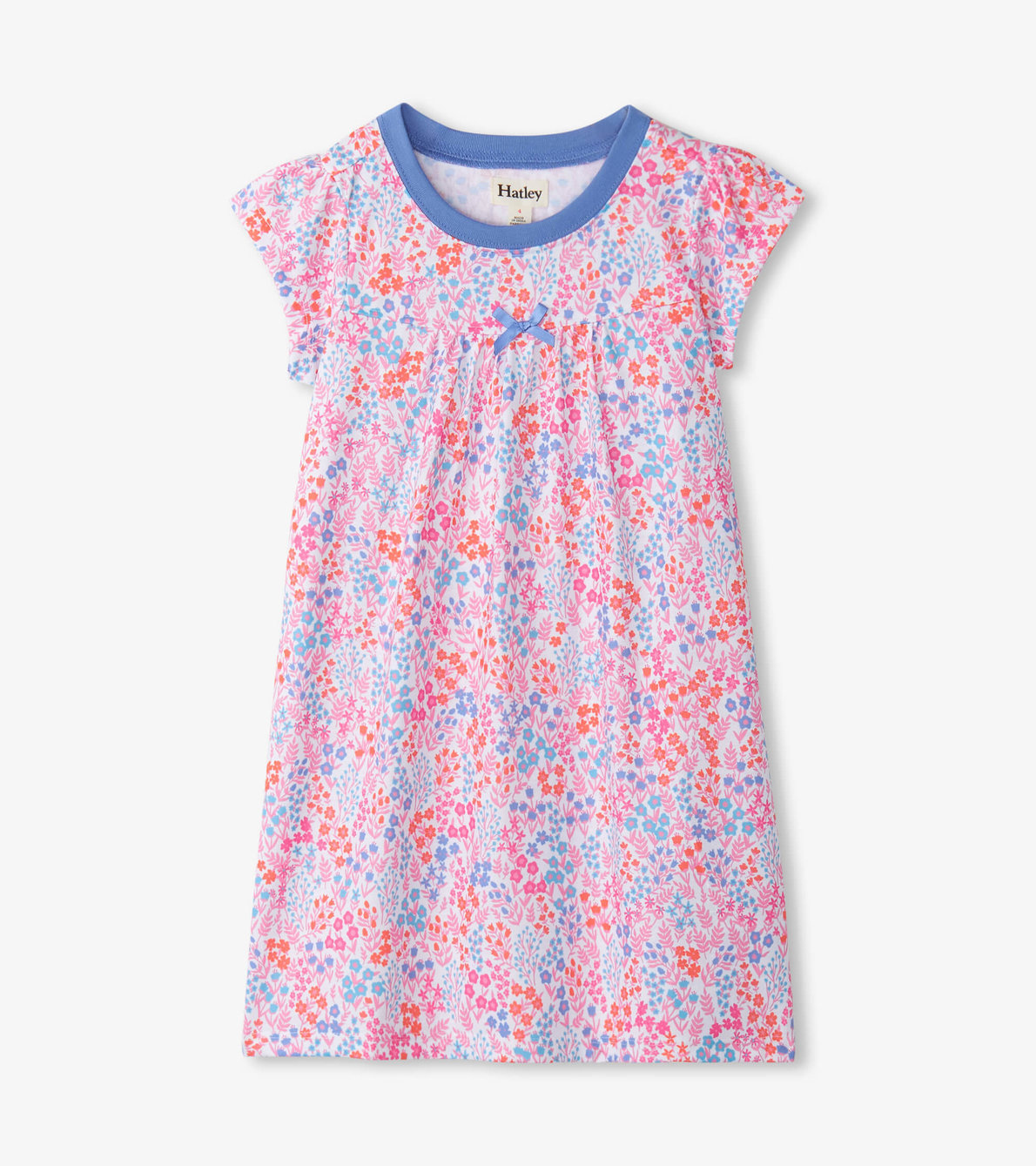 View larger image of Girls Ditsy Floral Short Sleeve Nightgown