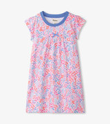 Girls Ditsy Floral Short Sleeve Nightgown