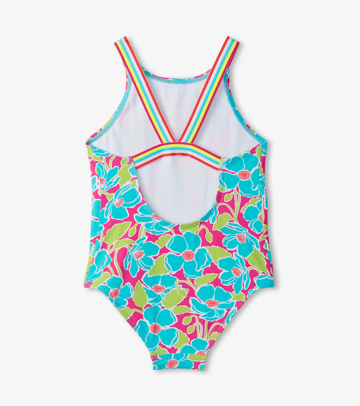 View larger image of Girls Floating Poppies One-Piece Swimsuit