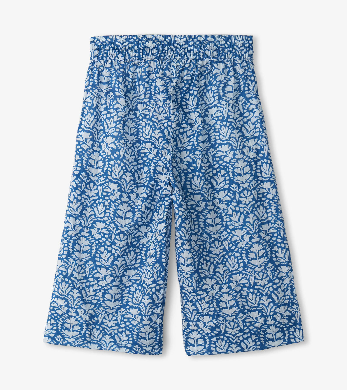 Agrandir l'image de Jupe-culotte à jambe large – Motifs floraux créés par shibori