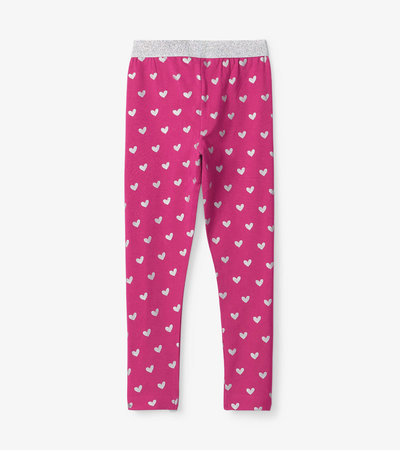 Girls Heart-Print Leggings Pink, Buy Online, Skin Friendly