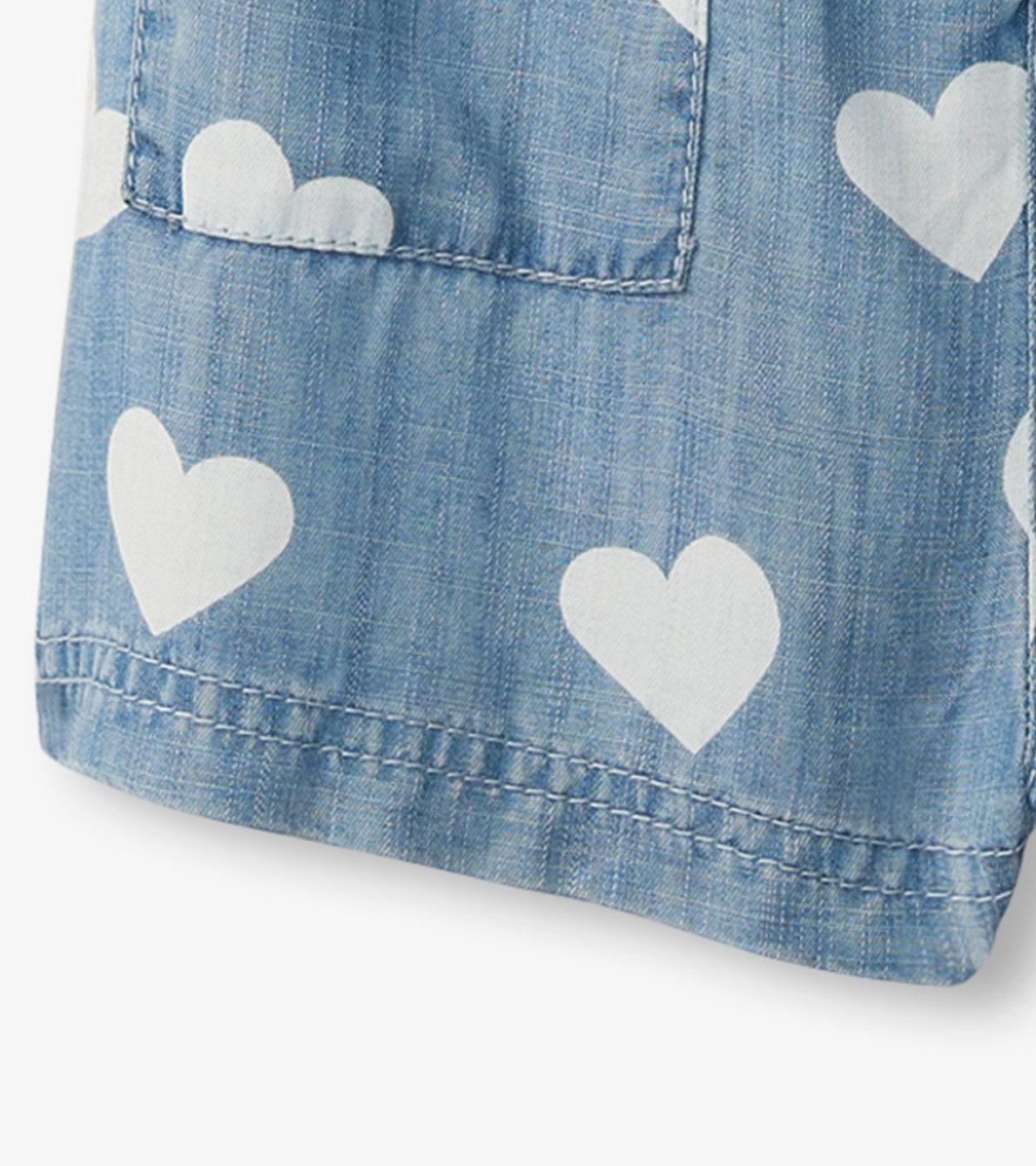 View larger image of Girls Hearts Slouchy Overalls