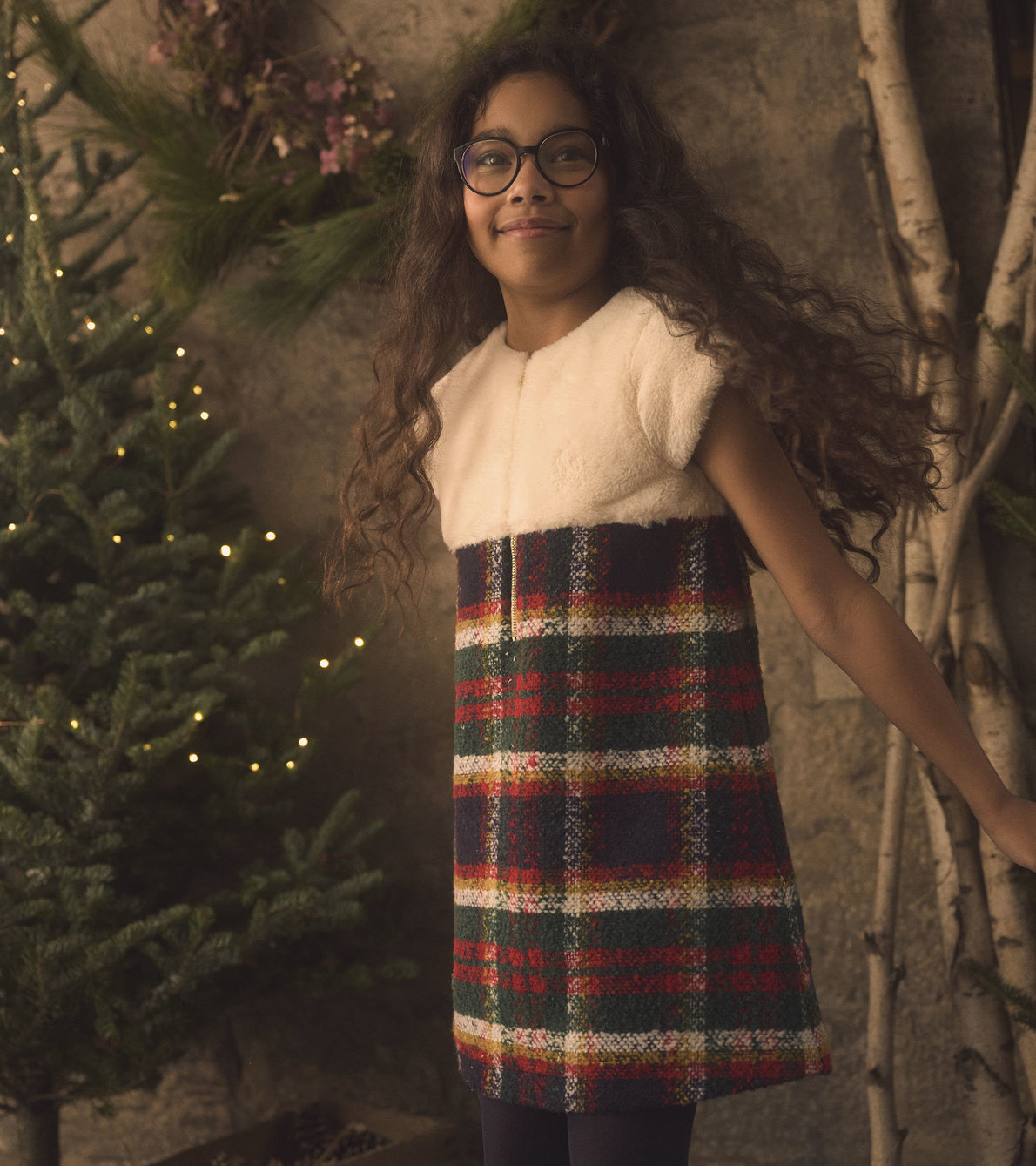 View larger image of Girls Holiday Plaid Dress