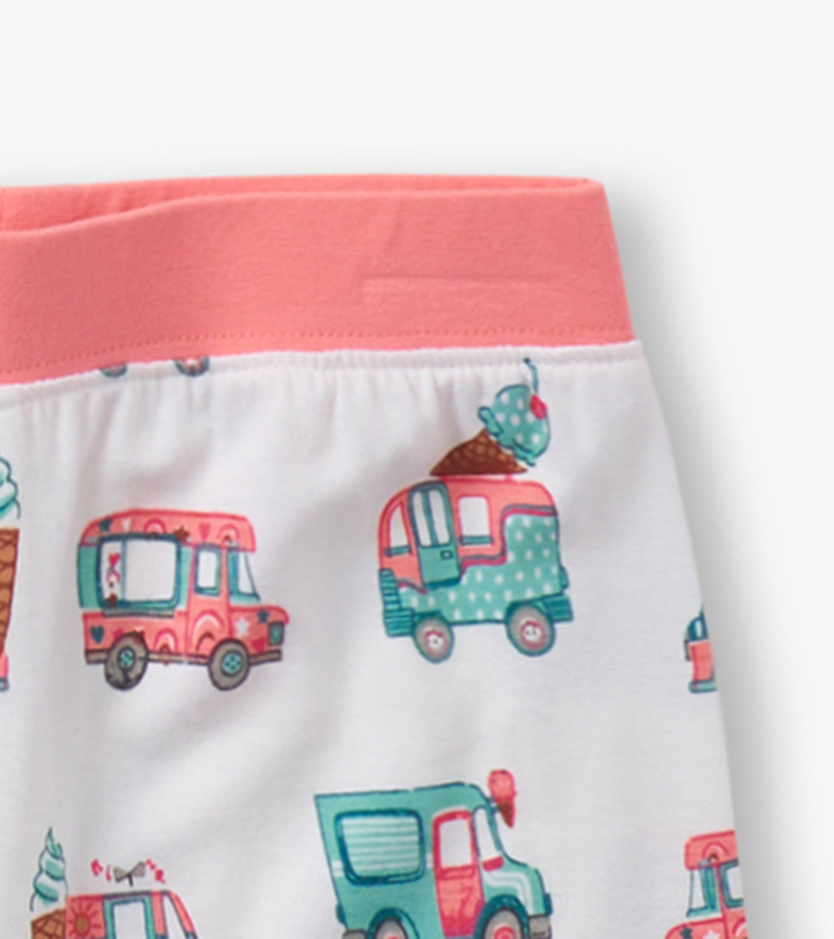 View larger image of Girls Ice Cream Trucks Bamboo Short Pajama Set