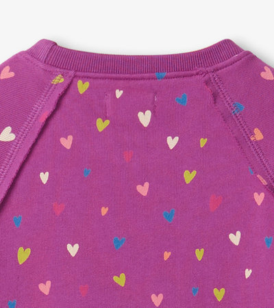 Girls Jelly Bean Heart Cuffed Track Pants - Hatley CA