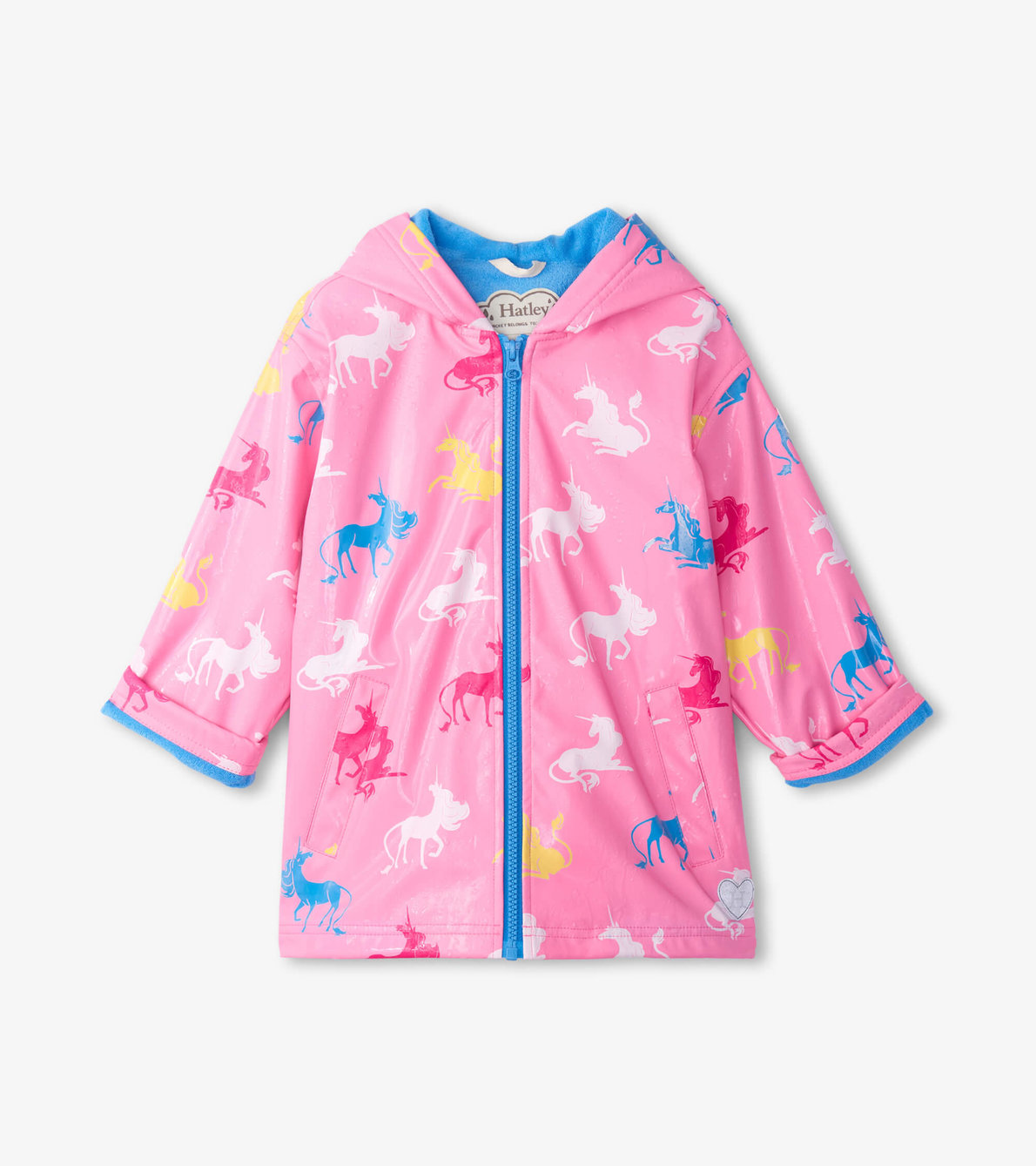 View larger image of Girls Mystical Colour Changing Zip-Up Rain Jacket