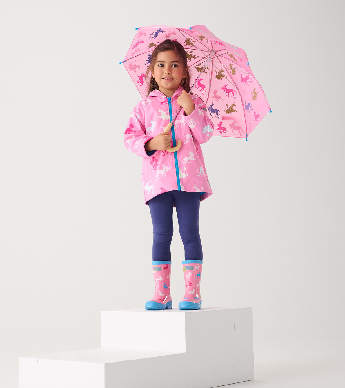 View larger image of Girls Mystical Colour Changing Zip-Up Raincoat