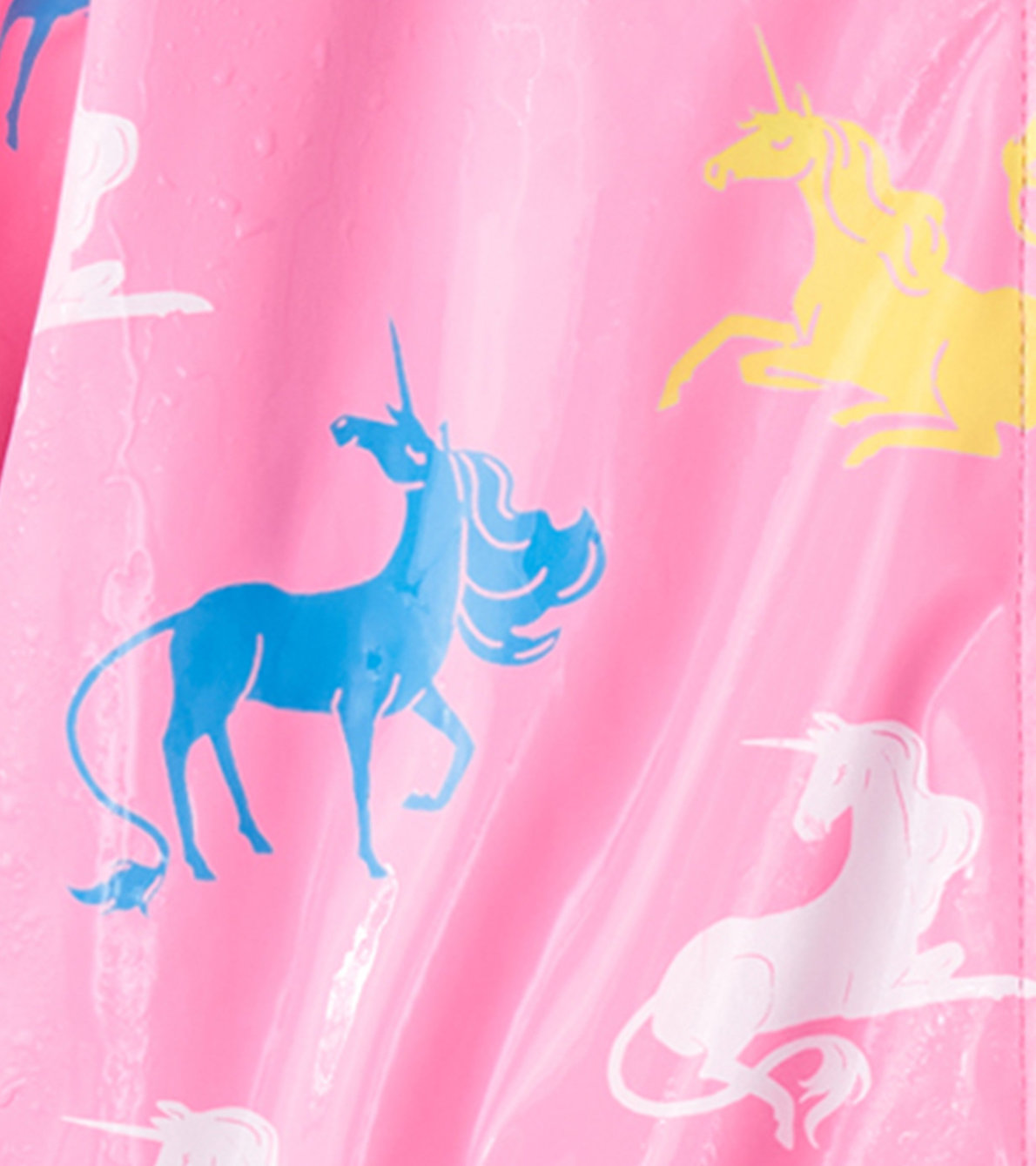 Agrandir l'image de Veste de pluie à fermeture à glissière – Licornes féeriques à couleur changeante