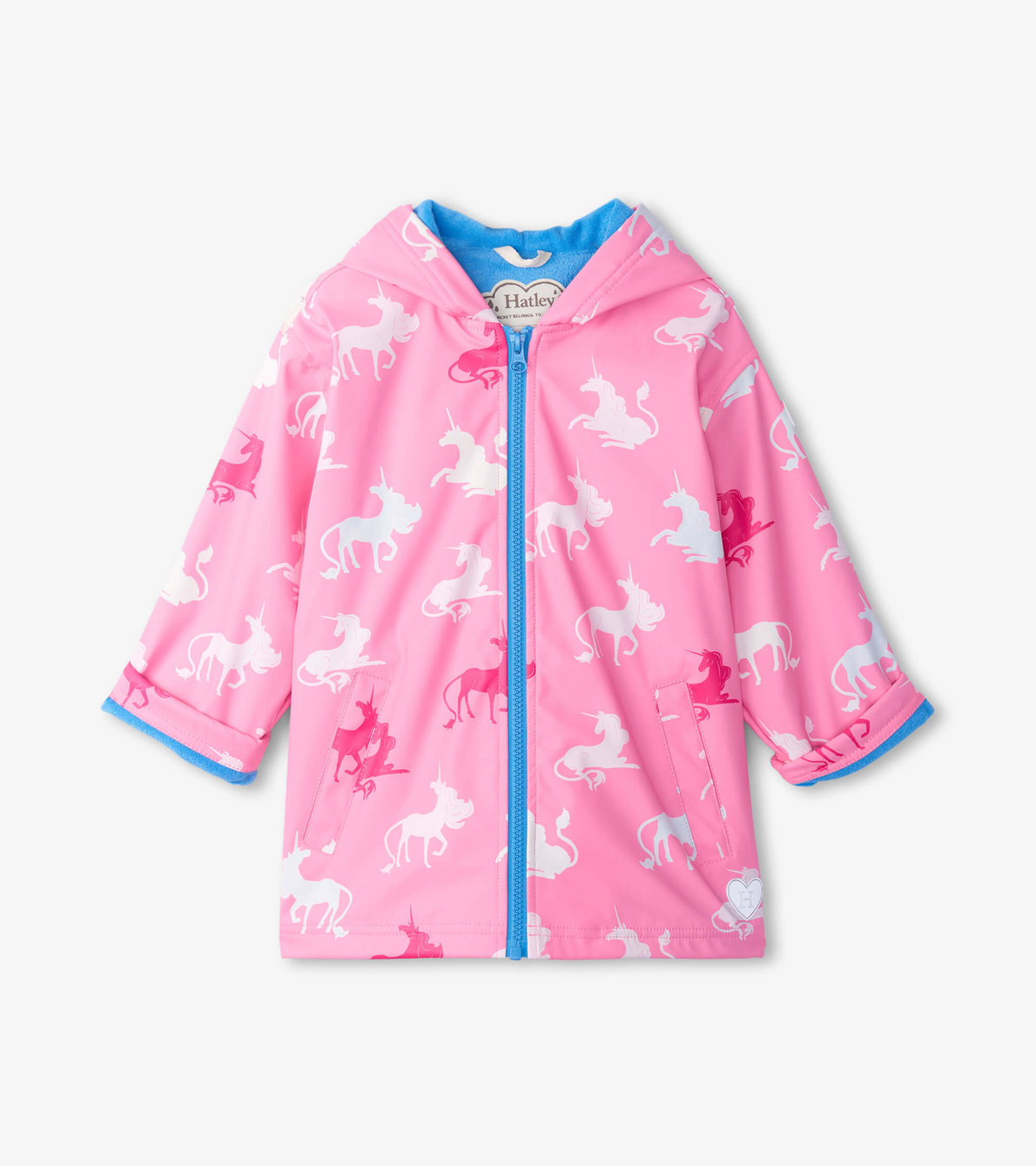 View larger image of Girls Mystical Colour Changing Zip-Up Raincoat