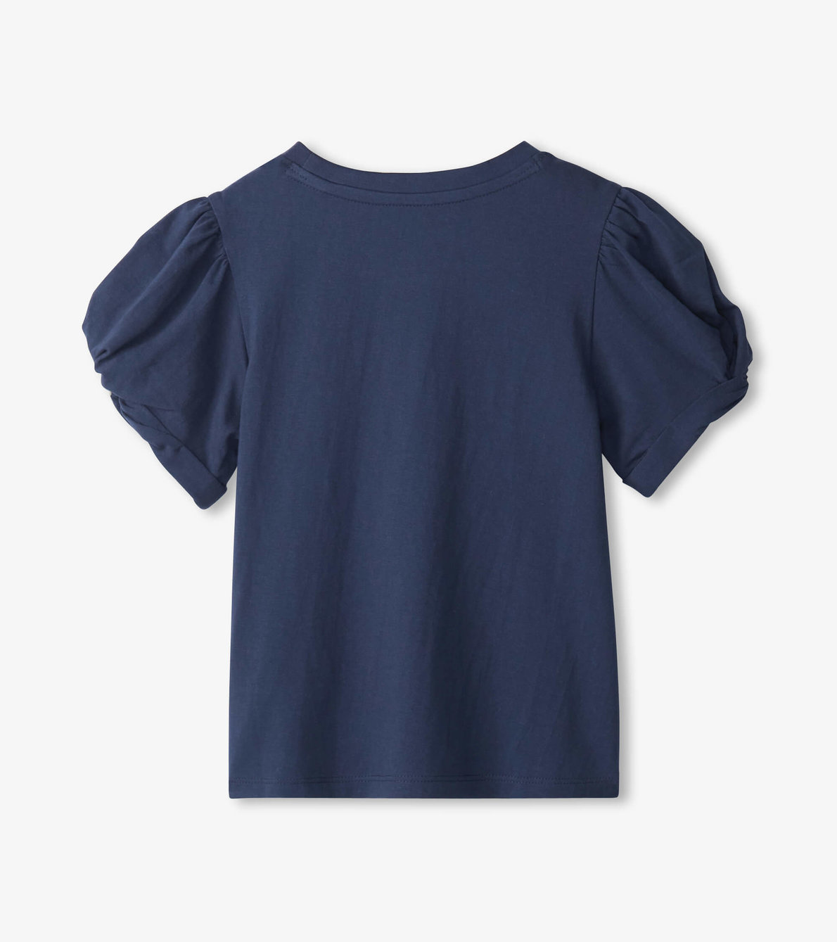 View larger image of Girls Navy Twisted Sleeve Tee