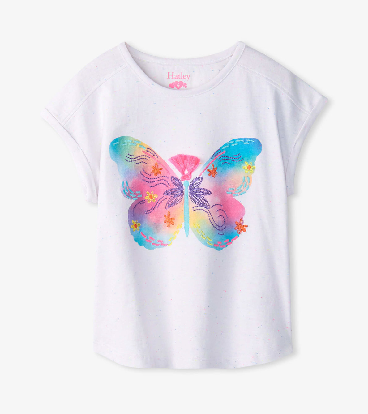 View larger image of Girls Painted Butterfly Relaxed T-Shirt