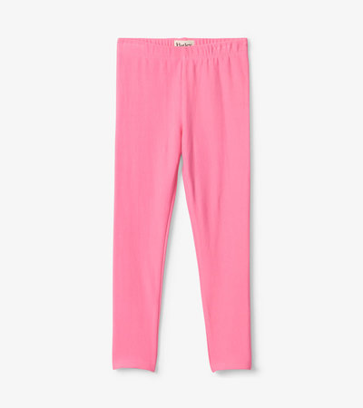 Girls Pink Cozy Leggings